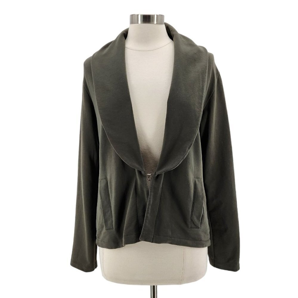 Lilla P Green Cardigan Blazer Jacket Womens Medium